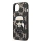 6. Karl Lagerfeld KLHCP13SPMNIKBK iPhone 13 mini 5.4" hardcase black/black Monogram Ikonik Patch