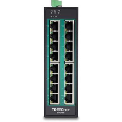 2. TRENDnet Industrie Switch 16 Port Gbit PoE+ DIN-Rail Metall