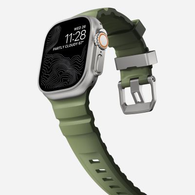 8. Nomad Rocky Point Band Natural Leather, Titanium