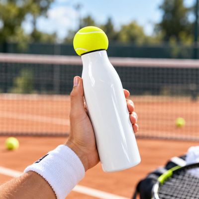 6. 550 ML INSULATED BOTTLE TENNIS BALL TENNIS STAMINA