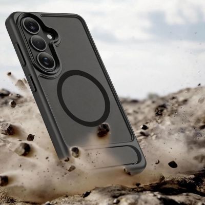 7. Tech-Protect MagRack MagSafe Case for Samsung Galaxy S26 - Matte Black