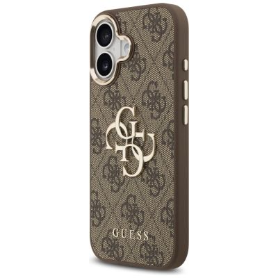 2. Guess 4G Big 4G Classic Logo Case for iPhone 17 - Brown and Gold