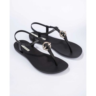 3. Ipanema Sandal Class women's flip-flop sandals fashionable black with gold