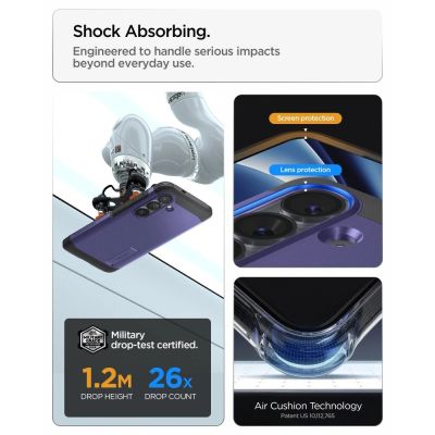 10. Spigen Tough Armor Mag MagSafe Case for Samsung Galaxy S26+ - Purple