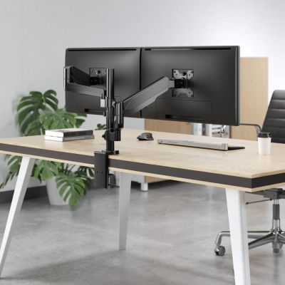 16. MANHATTAN DESK ARM 2X TV LED/LCD 17-32 INCHES
