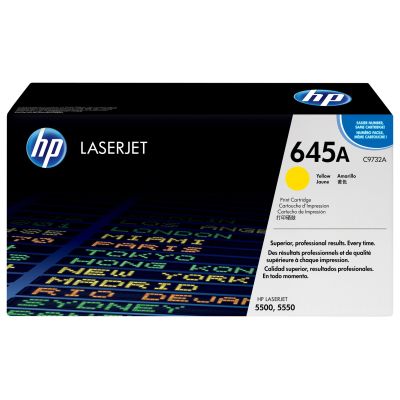 125. HP 645A original yellow LaserJet toner cartridge