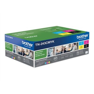 7. Brother toner kit TN243CMYK=TN-243CMYK, 1000 pages