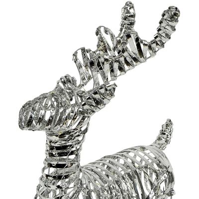 8. REINDEER DECORATION 60 CM 60 LED SILVER