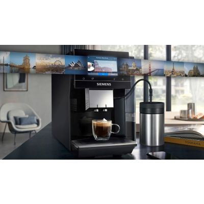 4. Siemens TP713RO9 EQ700 espresso machine (black; 19 bar)
