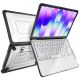 4. Tech-Protect Kevlar Pro Case for MacBook Neo 13" 2026 - Black and Clear