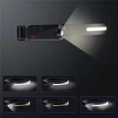 7. Wozinsky WLC-1200 350lm CREE LED Headlamp IPX4 with Motion Sensor - Black
