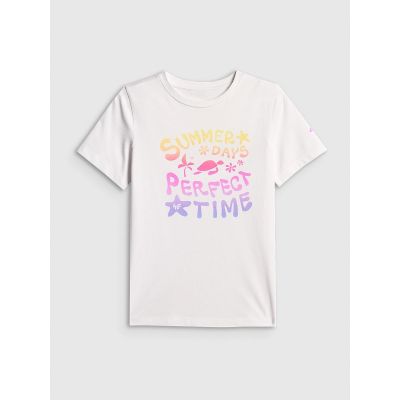 5. Girls' cotton T-shirt 4F 4FJRSS26TTSHF3913-10S