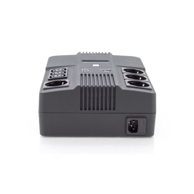 18. UPS UPS Line-Interactive 600VA/360WAVR 4xSCHUKO 3xIEC C13 1xUSB A 1x USB B RJ45
