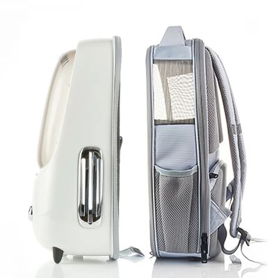 3. PETKIT Breezy 2.0 Pet Travel Backpack (Cream) Carrier