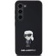 3. Karl Lagerfeld Silicone Ikonik Metal Pin case for Samsung Galaxy S24 - black