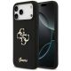 Guess Silicone Big 4G Script Case for iPhone 17 Pro Max - Black