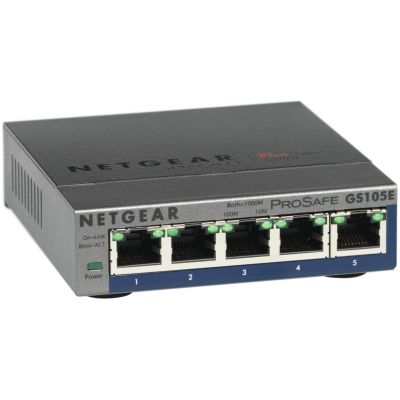 3. Netgear GS105E-200PES 5p Unmanaged Gigabit Switch