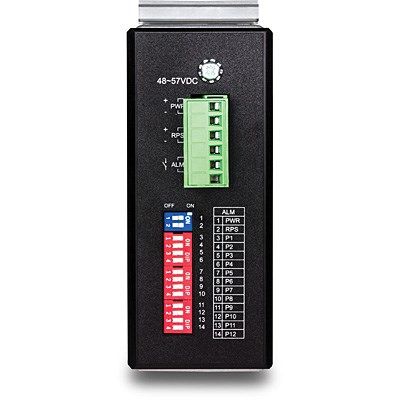3. TRENDnet 12Port Gbit Managed L2+ PoE+ Metal Industrial Switch