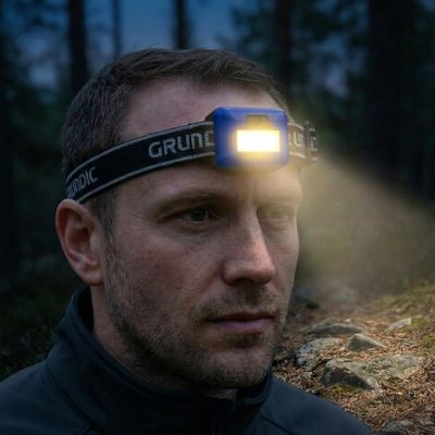12. GRUNDIG COB LED TOURIST HEADLAMP - BLUE