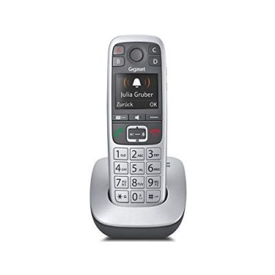 6. Gigaset E560 DECT telephone, caller ID, Black, Silver