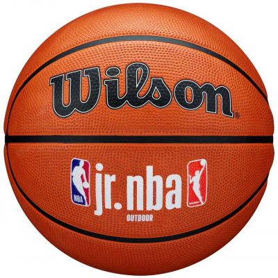 8. Wilson Jr NBA Logo Auth Outdoor Basketball WZ3011801XB6
