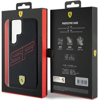 8. Ferrari Big SF Perforated case for Samsung Galaxy S24 Ultra - black