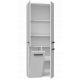 5. NEL BATHROOM COLUMN WHITE 1 BASKET LONG DOOR SET