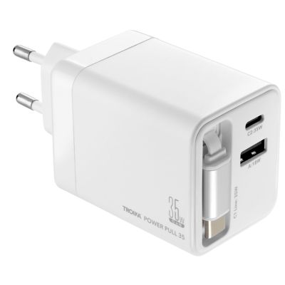 TROIKA CHA35 Smartphone, Tablet White Alternating Current Fast Charging Internal