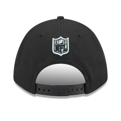 6. New Era 9FORTY NFL Las Vegas Raiders Team M-Crown Black Snapback Cap - 60691819