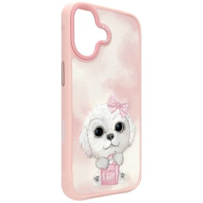 5. Nimmy Big Eyed Pet 2.0 Dog Case for iPhone 17 - Pink