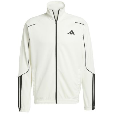 3. Men's adidas 3-Stripes tracksuit white and black JX5527