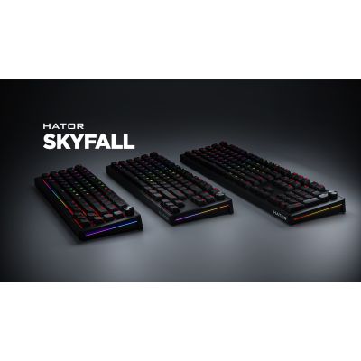 13. HATOR Skyfall 65 Wired Keyboard Universal USB QWERTY English Black