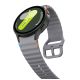 3. Tech-Protect Silicone Sport Strap for Samsung Galaxy Watch 4 / 5 / 5 Pro / 6 / 7 / FE - Gray