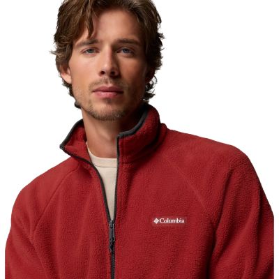 4. Columbia Timber Crest Full-Zip Fleece 2176101632 Red L