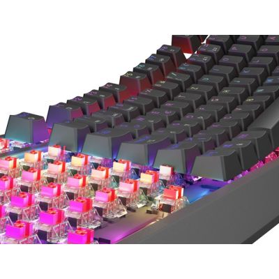 13. GENESIS THOR 230 TKL RGB MECHANICAL GAMING KEYBOARD OUTEMU RED BLACK HOT SWAP