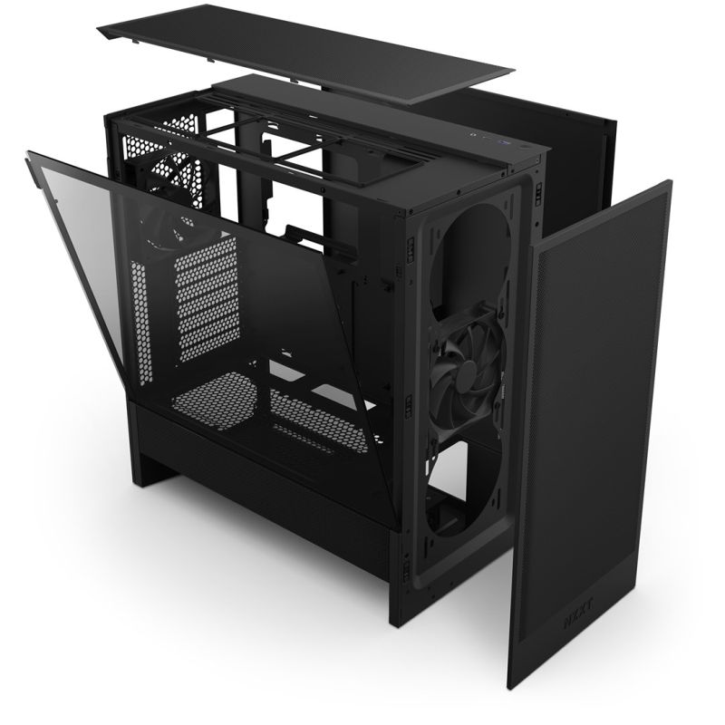 7. NZXT H5 FLOW MIDI TOWER CASE WITH WINDOW BLACK