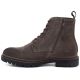 7. Men's leather ankle boots, unlined, suede, brown, Big Star UU174220