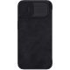 4. Nillkin Qin Leather Pro Case iPhone 14 Plus Camera Cover Holster Cover Flip Case Black