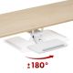 11. Maclean Under-Desk Keyboard Holder, Adjustable, Max. 5kg, White, MC-156 W