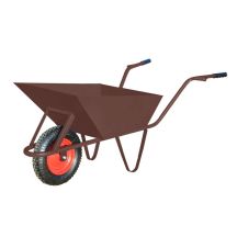AWTOOLS CONSTRUCTION WHEELBAR 85L/1.5mm BROWN + WHEEL COVER