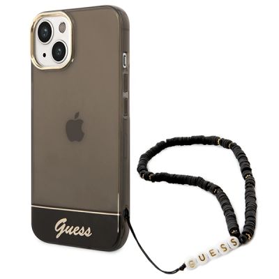 8. Guess GUHCP14SHGCOHK iPhone 14 6.1 "black / black hardcase Translucent Pearl Strap