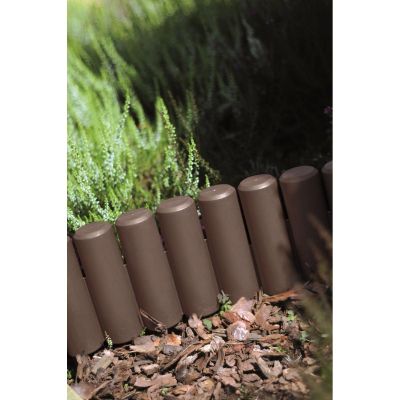 12. GARDEN PALISADE LAWN EDGE 270CM IPAL 5 BROWN