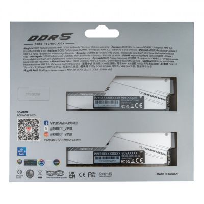 12. Patriot Memory Viper Xtreme 5 RGB Memory Module 48 GB 2 x 24 GB DDR5 6400 MT/s 288-pin DIMM ECC Correction