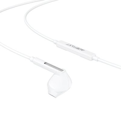 4. Acefast L13 In-Ear Wired Headphones with USB-C Microphone - White