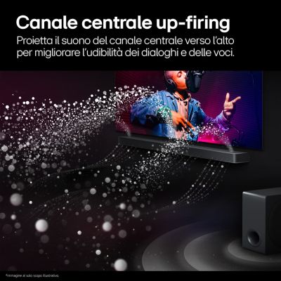 2. LG S95TR Soundbar 9.1.5 channels 810W Bluetooth 5.1 Dolby Atmos Black