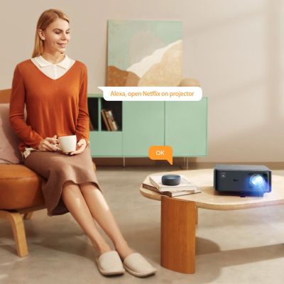 12. Yaber K2s Pro LCD FullHD 1080p Multimedia Projector with JBL Speakers and Subwoofer - Black