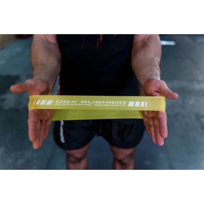 6. Power Band MINI - Training band for mobility exercises YELLOW 5-7 kg