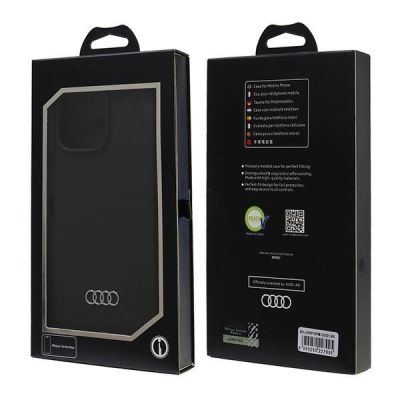 7. Audi Silicone Case iPhone 16 Pro Max 6.9" black/black hardcase AU-LSRIP16PM-Q3/D1-BK