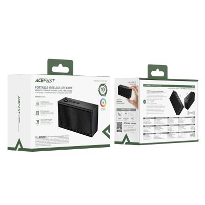 8. Acefast K9 Go Bluetooth Speaker with Stereo and ENC - Black