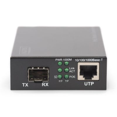 3. Gigabit PoE Media Converter, RJ45 / SFP, PSE